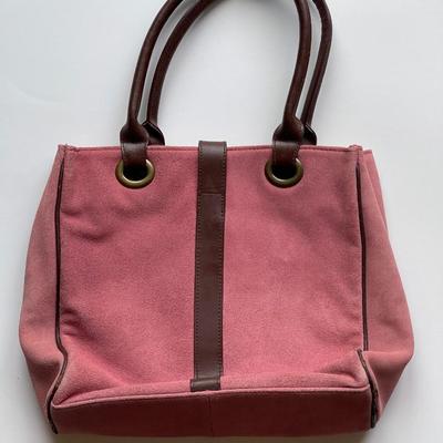 Bath and Body Works Pink Suede shoulder bag - like new