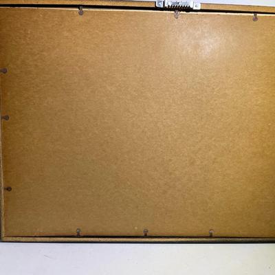 Vintage Mid-Century Pencil Signed Artist Print Frame Size 12.5" x 14.5" as Pictured.