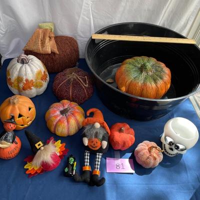 Pail of pumpkins