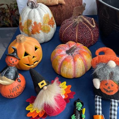 Pail of pumpkins