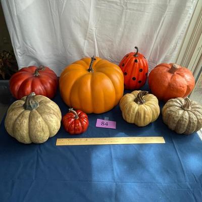 Large lot of pumpkins