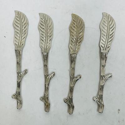 Leaf Foliage themed Cheese Knife Spreaders