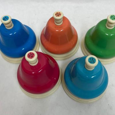 Toy push bell 5 pc set Band Tone Note