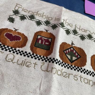 Cross stitch items