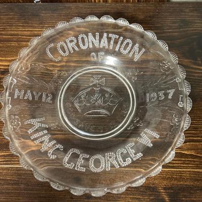 Coronation Of King George VI Plate