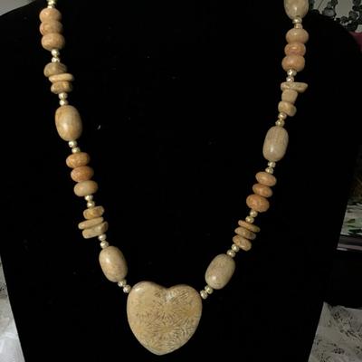 Beautiful Stoned heart shaped necklace