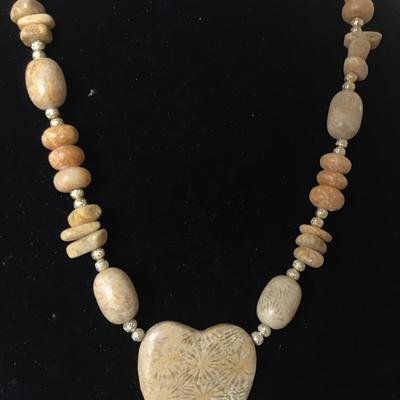 Beautiful Stoned heart shaped necklace