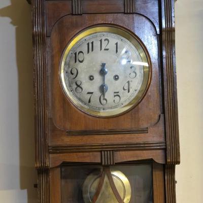 GUSTAV BECKER DOM GONG REGULATOR WALL CLOCK