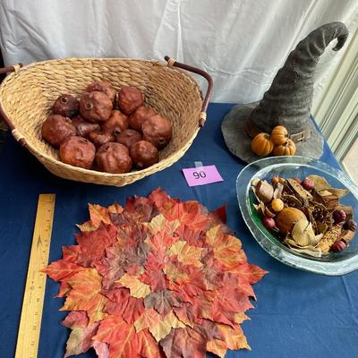 Fall decor w/ Witch hat