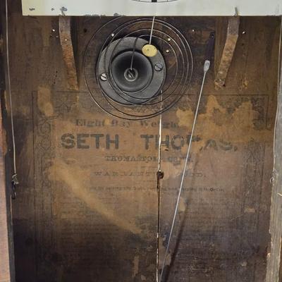 19th c. Antique Seth Thomas Pillar 8 Day Weight Driven Clock