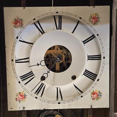 19th c. Antique Seth Thomas Pillar 8 Day Weight Driven Clock