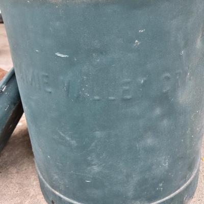Laramie Valley Milk Can with Christmas Floral & Snow Owls