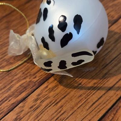Glass Cat Ornaments