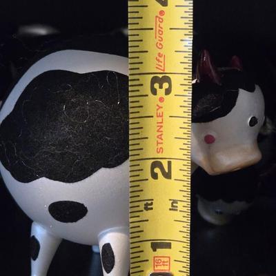 A Herd of Glass Cow Ornaments