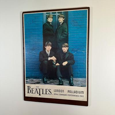 LOT 2L: Original 1964 The Beatles London Palladium Royal Command Performance Promotional Poster