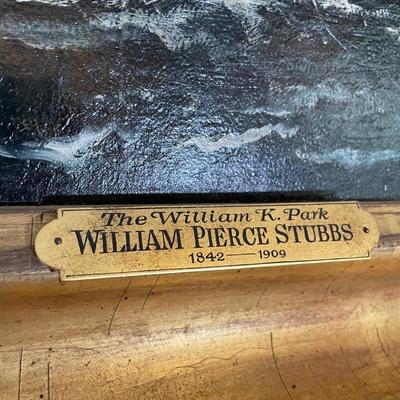 LOT 7L: ORIGINAL William Pierce Stubbs Signed Oil Painting - 