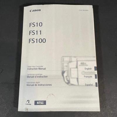 LOT 11L: Cannon FS 100 w/ Box, Controller & Lowpro Bag