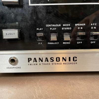 LOT 13L: Panasonic Fm/Am 8 Track Stereo Recorder w/ Speakers Model RS82OS