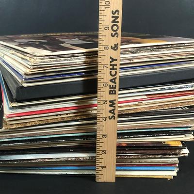 LOT 23L: Collection of Vintage Vinyl Records: Johnny Mathis, Tchaikovsky, Nancy Wilson & More