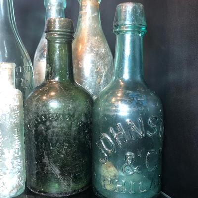 LOT 64L: Antique / Vintage Glass Bottles