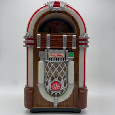 LOT 106L: Vintage Wurlitzer Mini Jukebox & Bank Micro Cassette Player Japan Made