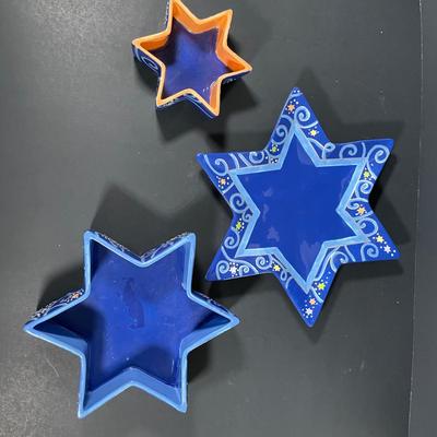 LOT 159D: Collection Of Star Of David/Jewish Themed China/Serving Trays