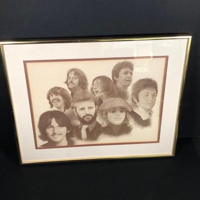 LOT 202D: Chaplan Beatles Print & Vintage Photographs: Elizabeth Tayler, Beatles & More