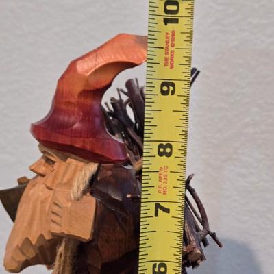 Wood Handcarved & Painted Woodsman