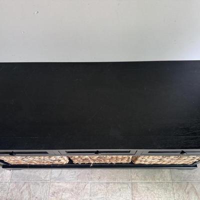 Entryway Bench w/ Baskets