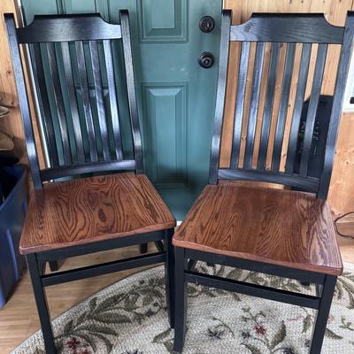 Set of 4 Wood Chairs