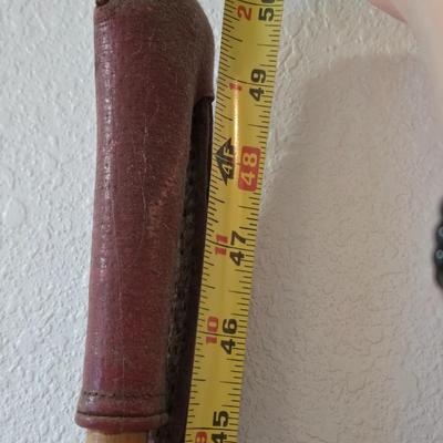 Vintage 71" Wood Skis and Poles