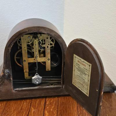 Antique Sessions Dulciana Tambor Shape Mantel Clock