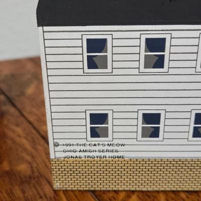 Collectible Wood Block Painted Buildings