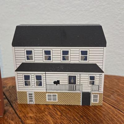 Collectible Wood Block Painted Buildings