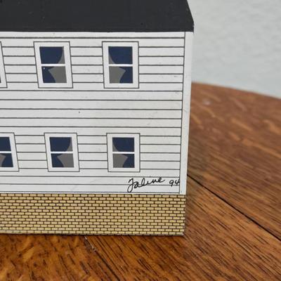 Collectible Wood Block Painted Buildings