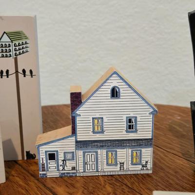 Amish Scene Collectible Wood Block Community