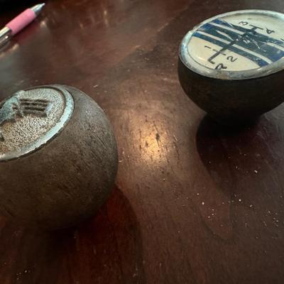 Vintage 1960s Ford Mustang gear shift knobs