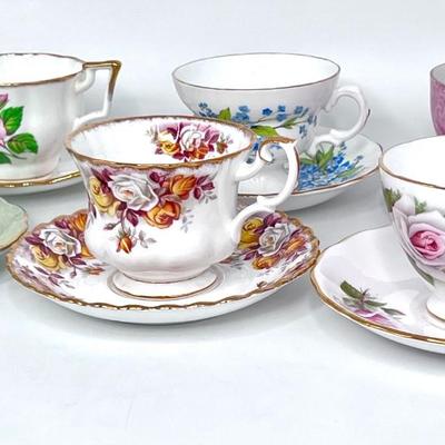 Vintage Tea Cup and Saucer Lot - Bone China