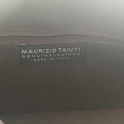 Maurizio Taiuti black leather purse