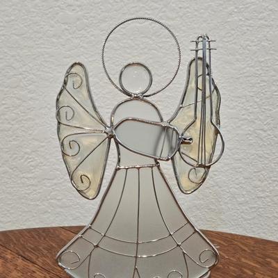 Glass Angel Candleholder