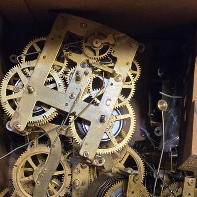 Box of 12 Clock Works & 2 Cases for Cuckoo Clocks