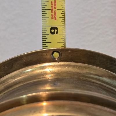 1930s Heavy Brass Ship's Clock
