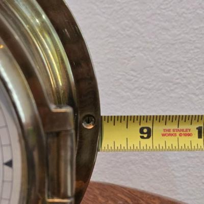 1930s Heavy Brass Ship's Clock