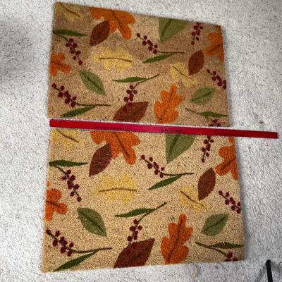 Fall leaves welcome mat