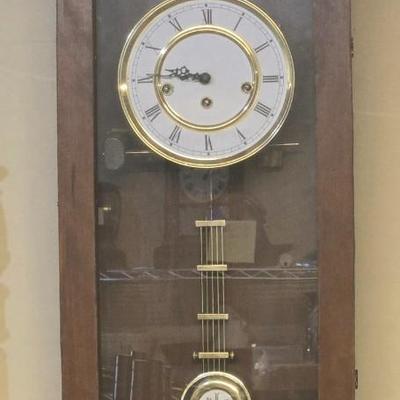 Antique Wall Clock with Westminster Chime- Chimes Quarter Hourly