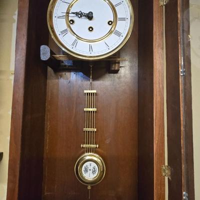 Antique Wall Clock with Westminster Chime- Chimes Quarter Hourly