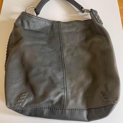 Lucky Brand grey leather shoulder bag