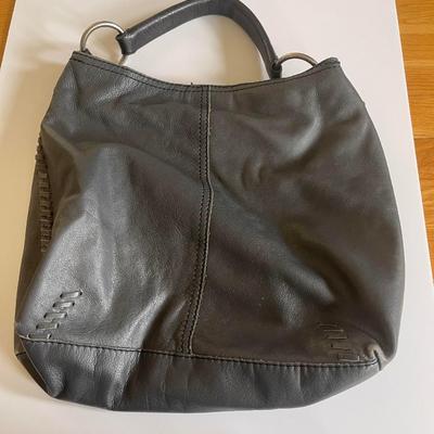 Lucky Brand grey leather shoulder bag