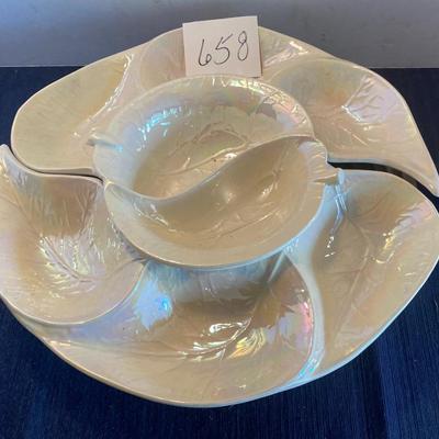 Beautiful Mid Century Lazy Susan Set