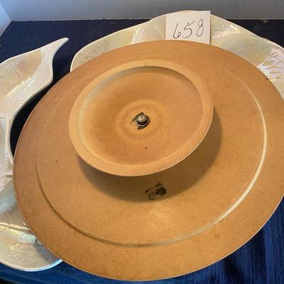 Beautiful Mid Century Lazy Susan Set